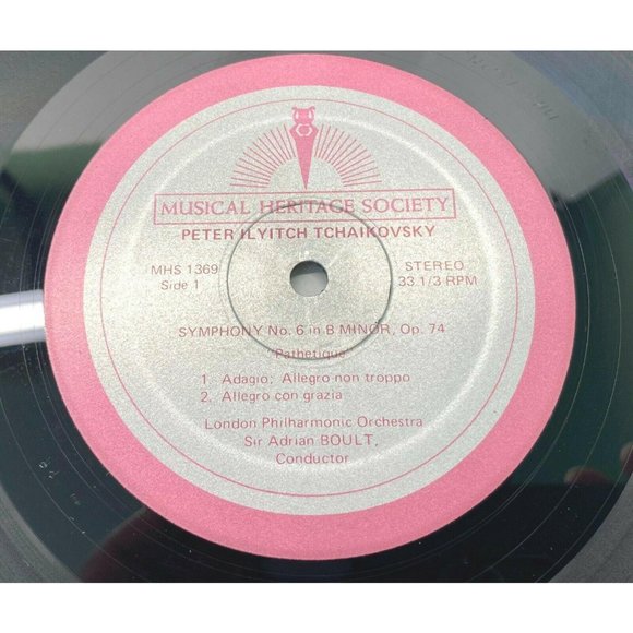 Peter Ilyitch Tchaikovsky Symphony No 6 in B Minor Op 74 Vinyl LP Pathetique - Picture 3 of 5
